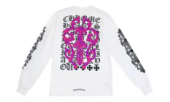 Eye Chart Dagger Longsleeve T-shirt "White" CHRM0855
