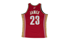 NBA LeBron James Swingman Jersey "2003 Cleveland Cavaliers - Dark Red" SMJYGS18155 CCADKRD03LJA