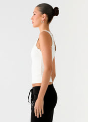 Miliani Eyelet Top - White