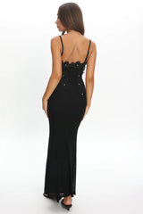 Like I'm Dreaming Floral Pearl Maxi Dress Black