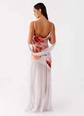 Loire Maxi Dress - Peach Rose