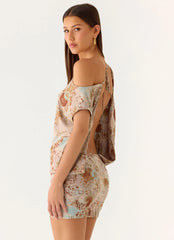 Cinema Mini Dress - Desert Blur