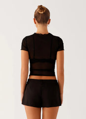 Dalton Mesh T-Shirt - Black