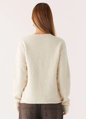 Vera Knit Cardigan - Ivory