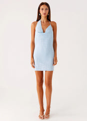 About Today Mini Dress - Blue