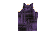 NBA Checked Swingman Jersey "Los Angeles Lakers - Purple / Black" BA8A46 LAL L MYS