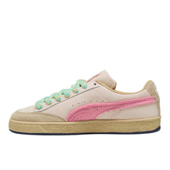 NAHMIAS Suede Crochet Lace Up Sneakers