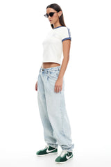 LIONESS On My Way Denim Jeans Light Denim