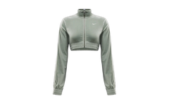 Sportswear Collection Cropped Velour Full Zip Top WMNS "Jade Horizon / Sail / Sail" FZ3679 370