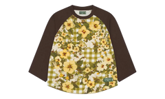Levi's Cotton Floral Gingham Baseball Tee "Multicolor" DT505