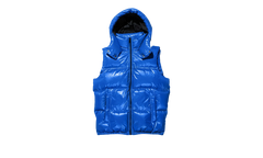 NYLON PUFFER VEST "Blue" P623 PBLV423