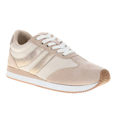 Jet Lag Metallic Lace Up Sneakers
