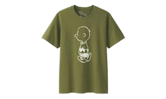 Uniqlo x Peanuts Charlie Brown Tee "Olive" KAWS202496