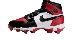 Air Jordan 1 Mid Cleat GS "Patent Bred Toe" HF6883 601