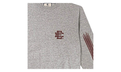 EE LONG SLEEVE T-SHIRT "SS25 - Heather Grey/Maroon" EE646