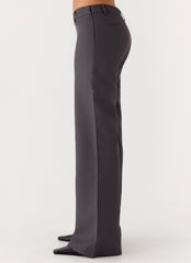Hot as Ice Low Rise Pants - Grey