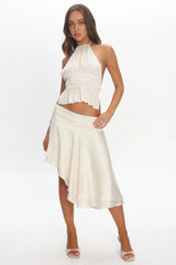 LIONESS Legacy Midi Skirt Ivory