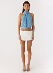 Cantrall Halter Top - Blue