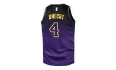 NBA LOS ANGELES LAKERS SWINGMAN JERSEY GS "4 Dalton Knecht - Purple" 9Z2B7BU8W24 KNECHT