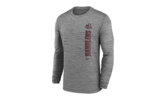 Chicago Velocity Team Issue Long Sleeve T-Shirt "Loyola Ramblers - Grey" ZMDV681 LOYC