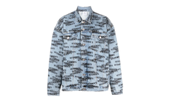 STAMPED LOGO DENIM JACKET BLUE "BLUE" UE54JA280N2801