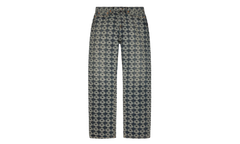 Baggy Jacquard Wreath Denim Pant "Blue" DT599