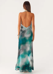 Lost At Sea Maxi Dress - Sea Splash