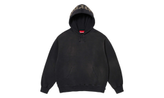 Overdyed Studded Hooded Sweatshirt "SS26 - Black" SU27374
