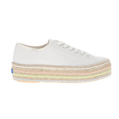 Triple Up Canvas Jute Pop Foxing Lace Up Sneakers