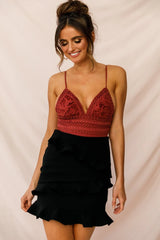 Frilled To Meet You Mini Skirt Black