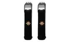 HOOP EARRINGS WITH STAR DETAIL "Black / Silver" SM1VG0050P6478964