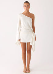 Statement Hour One Shoulder Top - Ivory
