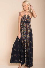 Shaylene Brunch Maxi Dress Navy