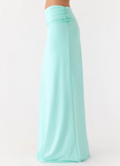 Elisabetta Maxi Skirt - Aqua