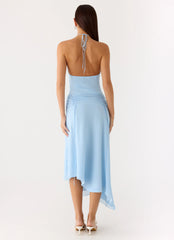 Becerra Chiffon Midi Dress - Blue