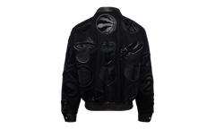 Vegan Leather Jacket "VNFL Collage" NFL 201 BLK