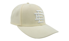 6 PANEL STRUCTURED SNAPBACK "Cream/White" EE440
