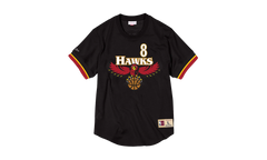 NBA Steve Smith Name & Number Mesh Crewneck "Atlanta Hawks - Black" BA84WX AHA K CCO