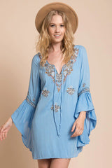 Gianna Flow Dress Blue