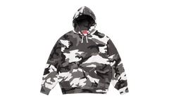 Satin Appliqué Hooded Sweatshirt "SS26 - Snow Camo" SU27501