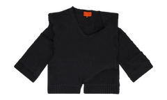 Unadorned Sweater Vest "Coal" 02637 10004WDWUSV BLAC