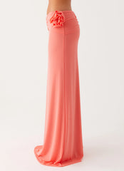 Jayce Maxi Skirt - Salmon