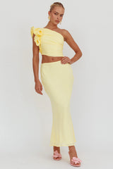 Deanna Maxi Skirt Lemon