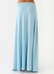 Ocean Plunge Maxi Skirt - Blue