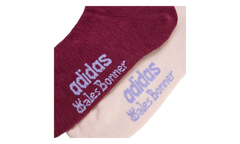 Wales Bonner 3-Stripes Socks (2 Pack) "Burgundy / Wonder Quartz" KD7727