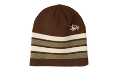 Skullcap Striped Beanie "Brown" STUS454