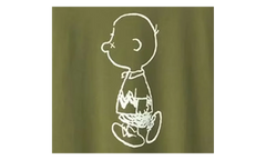 Uniqlo x Peanuts Charlie Brown Tee "Olive" KAWS202496