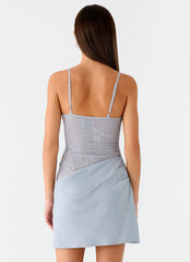 Romy Mini Dress - Grey