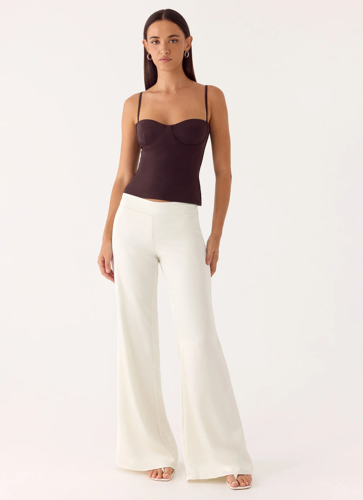 Elmah Low Rise Pants - White