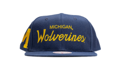 NCAA Just Don Draft Snapback Cap "Michigan Wolverines - Navy" HHSS5701 UMIYYPPPNAVY